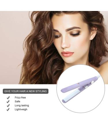 2 in 1 Hair Straightener and Curler - Mini Ceramic Tourmaline Ionic Flat Iron for Perfect Straightening & Curling - Buy Online on GoSupps.com