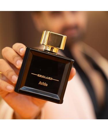Arkle Amber Woody Spray | Perfume for Men | Crisp Refreshing Woody Notes with Cinnamon & Nutmeg | 100ML | Long Lasting Eau De Parfum - Buy Online on GoSupps.com