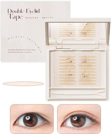 Eyelid Sticker Tape | Waterproof Double Eyelid Tape Invisible Eyelid Lift Strips Glue- And Invisible Eyelashes For Uneven Mono-Eyelids Haoying M Olive (120 Stickers) - Buy Online on GoSupps.com