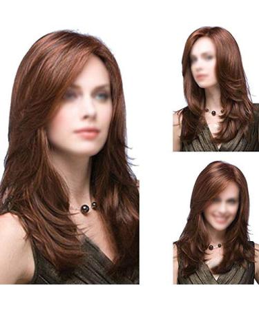 BGHJUE FASHION WIG Soft & Smooth Anti-Wrap Straight Front Lace Wig Elastic Shoulder Straps Comfortable & Adjustable for Perfect Fit WIGS