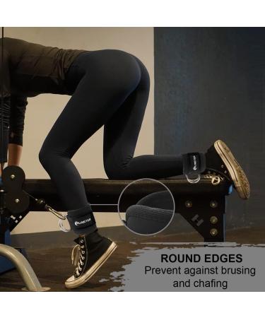 Linster Foot Loops Cable Pull - 2-Piece Fitness Training Set | D-Ring Neoprene Foot Cuffs for Gym Leg Extensions & Glute Workouts - Buy Online on GoSupps.com