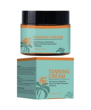 Generisch Self-tanning cream 50g fast tanning moisturizing and natural contains antioxidant protection for all skin types