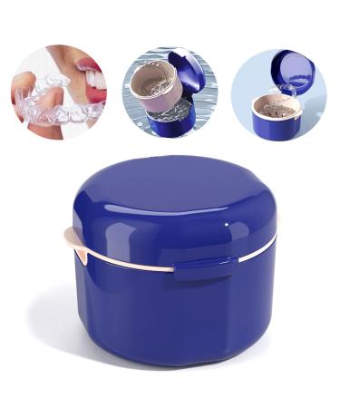 Dissose dinner dinner denture container prosthesis dinner Spangendose braces brick box tooth rescue box incorrect teeth denture box blue