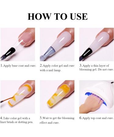 Imtiti Clear Blooming Gel 15ML Blooming Gel Nail Polish For Spreading Effect Marble Nail Polish Gel Painting Soak Off Uv Led Blossom Gel For DIY Color Flower Watercolor Magic Beauty - Buy Online on GoSupps.com