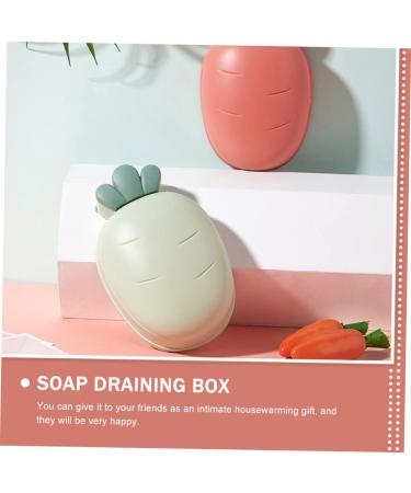 Ciieeo 4 Pcs Boxes Soap Box Draining Container Plastic Containers Plastic Soap Dispenser Storage Stand Ornament Container Portable Paper Towel Holder Soap Case Travel Pp Protector - Buy Online on GoSupps.com