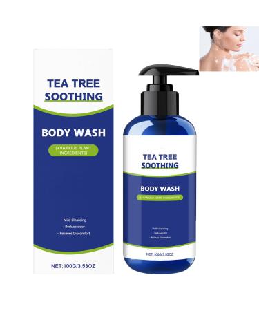 homomdy Tea Tree Body Wash gentle cleansing nourishes the skin and improves dry and rough skin reduces odors keeps skin fresher promotes healthy skin and feet for men and
