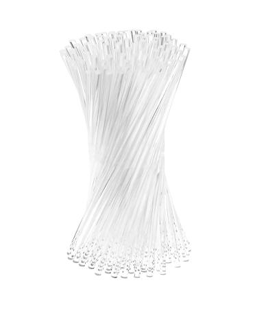Whisverse 100 Pcs Clear Acrylic Lollipop Sticks Reusable Lollipop Sticks for Making Lollipops, Cakes, Lollipops, Chocolates 15.2