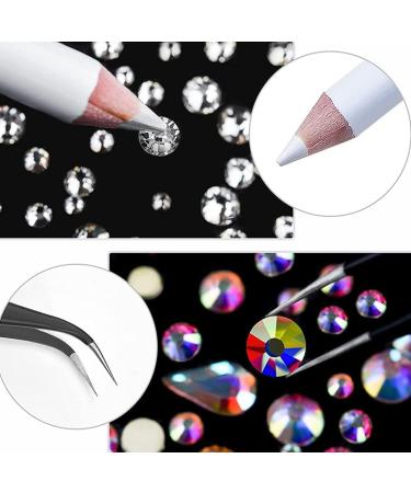 1440 Pieces 6 Sizes Crystal Rhinestones Nail Design Crystal Rhinestones Nail Art Rhinestones Transparent Rhinestones with Tweezers and Storage Boxes for Nail Clothing DIY - Buy Online on GoSupps.com