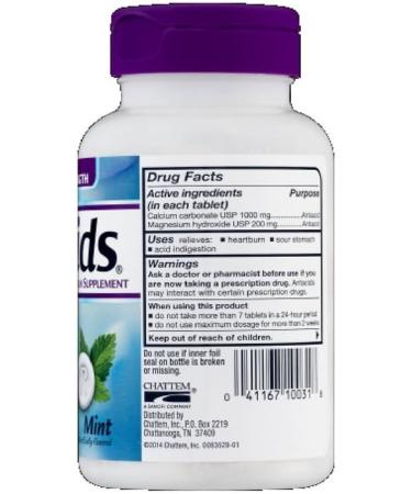 Rolaids Ultra Strength Mint 72ct Tablets - Fast Heartburn Relief - Buy Online on GoSupps.com