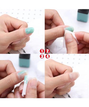  Azonelife Pack of 450 cotton nail pads nail wipes nail cleaning pads bristle-free pads for removing polish and gel perfect for professional and home use - Buy Online on GoSupps.com