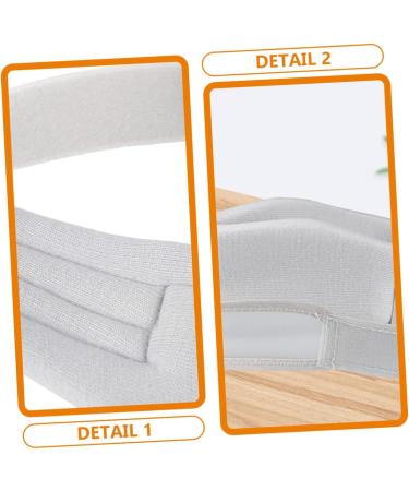 Adjustable Healeved Neck Collar & Sponge Bandage for Sleep - Soft Neck Support Foam Pillow in Gray - Buy Online on GoSupps.com