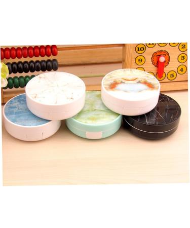 Buy SOLUSTRE Marble Glasses Case - Elegant Marble Lens Holder & Eye Care Set | Portable White Companion Box - Buy Online on GoSupps.com