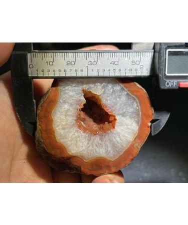 Natural Crystal Rough Red Battle Blood Agate Rough China Agate Crystal Achat Geode Specimen 155g RD11 - Buy Online on GoSupps.com