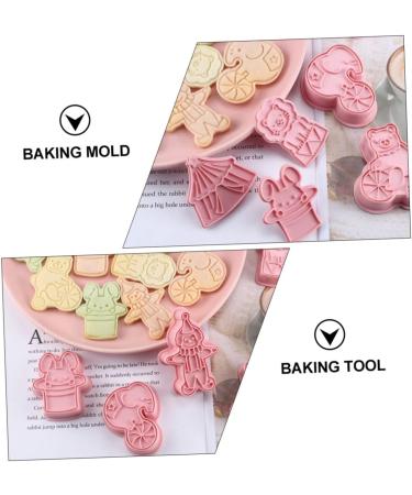 GRIRIW Elephant 1 Biscuit Mold Bunny Cookies Cakesicles Mold Bunny Stencil Rabbit Candy Biscuits Mold Metal 3D Fried Animal 7.6x5cm Pink - Buy Online on GoSupps.com