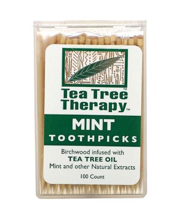 Tea Tree Therapy Toothpicks Mint Tea Tree 100 Count