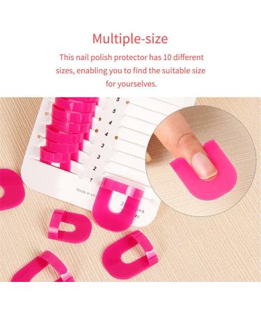 dijiusidy 4 Pieces Nail Stamper Nail Polish Protector Makeup Tools Tools Nail Finger Polisher for Women Beauty Home Use in Fingers - Buy Online on GoSupps.com