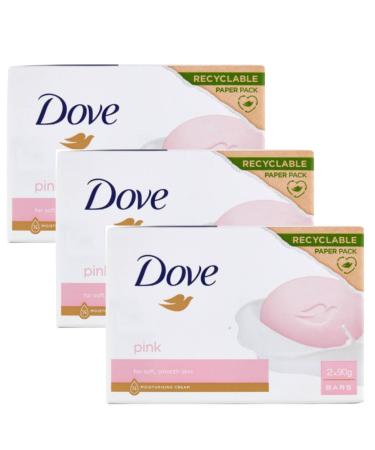 Dove Dove Beauty Cream Bar Solid Soap Various Fragrances 2 x 90 g (3 Units Pink)