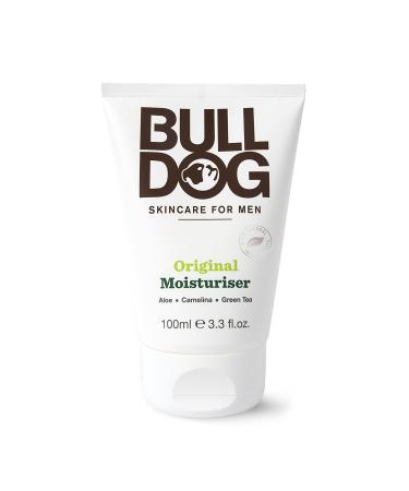 Bulldog Skincare Original Moisturizer for Men (Pack of 2) - 3.3 fl. oz with 8 Essential Oils, Green Tea, Algae, Konjac Mannan & Vitamin E - Buy Online on GoSupps.com