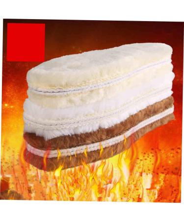 Healeved Winter Felt Shoe Insoles - 3 Pairs Plush Wool Inserts for Cold Weather Comfort - Size 38 - Buy Online on GoSupps.com