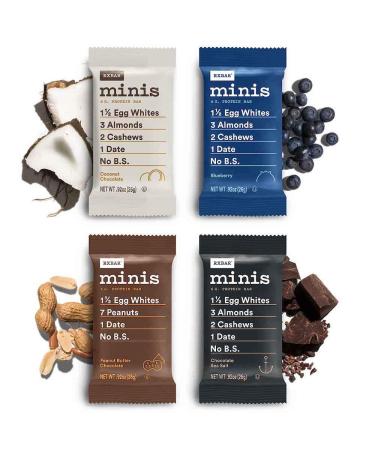 RXBAR Minis Variety Pack - 30ct, 0.92 Oz Bars (Pack of 1) - 30 Count Pack - Assorted Flavors - Buy Online on GoSupps.com