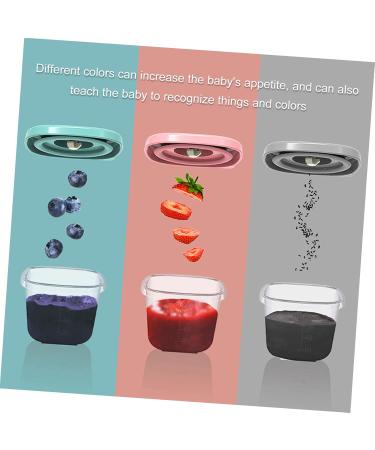 1 Set 6pcs Food Supplement Box Microwavable Food Infant Food Container Microwave Food Jar re-usable Assorted Color 17X8.2cm - Buy Online on GoSupps.com