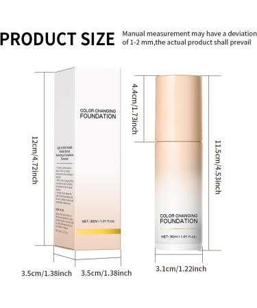 Fond de teint changeant de couleur - M lange naturel hydratant - Maquillage liquide pour le visage - Correcteur liquide b - Buy Online on GoSupps.com