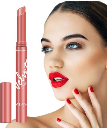  JPSDOWS Velvet Matte Lipsticks | Velvet Matte Lipsticks Non-Stick Red Lip Makeup Won't Fade Waterproof Lipstick for Girls and Women - Buy Online on GoSupps.com