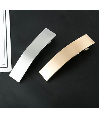 Cimenexe Bohemian Geometric Bar Hair Clip Metal Rectangle Hair Barrette Silver Chunky Headclip Exaggerated Headwear Decorative Hair Accessories Jewelry for Women and Girls - Buy Online on GoSupps.com