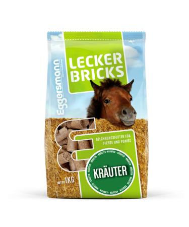 Eggersmann Lecker Bricks Kr uter Delights for Horses and Ponies Grass 1 kg