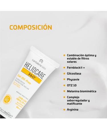 Heliocare Cantabria Labs 360 Oil-Free Gel Sunscreen SPF 50 - International Shipping Available | Best UV Protection - Buy Online on GoSupps.com