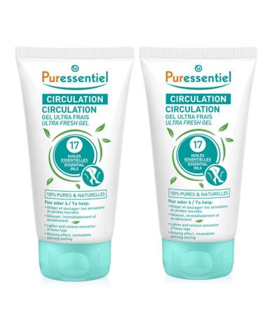 Puressentiel - Circulation - Gel Ultra Frais aux 17 Huiles Essentielles - Lot de 2 x 125 ml 125 ml (Lot de 2)