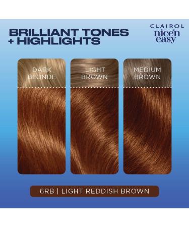 Clairol Nice'n Easy Cr me 6RB Light Reddish Brown Hair Dye - Oil Infused, Natural-Looking (1 Count) - Buy Online on GoSupps.com