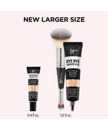 IT Cosmetics Makeup Set - Supersize Bye Bye Under Eye Concealer + Complexion Perfection Brush - Collagen, Hyaluronic Acid & Antioxidants - 14.5 Light Buff - Buy Online on GoSupps.com