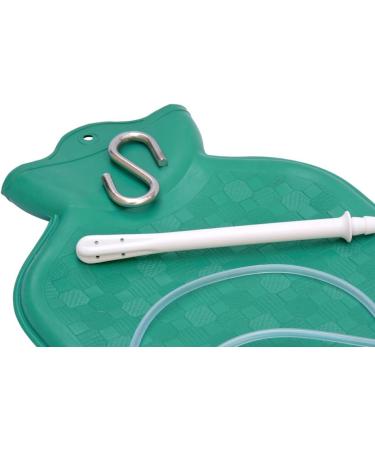 Enema Bag Kit for Colon Cleansing | Platinum Cured Silicone Hose - 2 Quart Green - Buy Online on GoSupps.com
