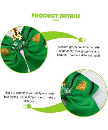 Beaupretty Rope unicorn hair clip hair barrette for women girl hair bow patrick day headpiece irih hair clip t patrick hair clip patrick hair clip hair rope pet bow tie Mi St - Buy Online on GoSupps.com