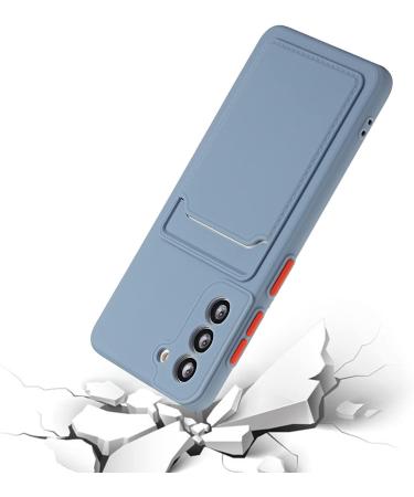Buy Tivenfezk Nadoli Ultra Thin Silicone Case for Samsung Galaxy A34 5G - Shockproof Scratch-Resistant Wallet Cover with Card Holder - Gray - Buy Online on GoSupps.com