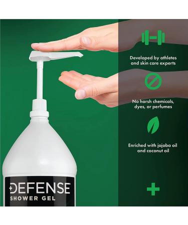 Defense Soap Peppermint Body Wash Shower Gel 1 Gallon - 128 Fl Oz - Buy Online on GoSupps.com