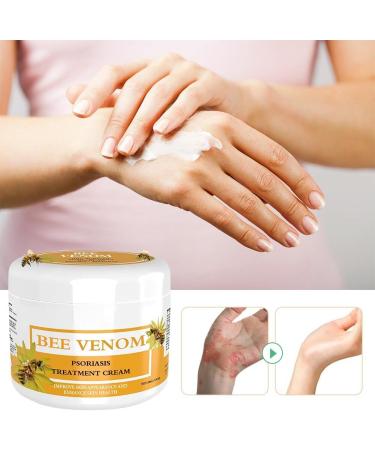 Bee Venom Cream Bee Venom Psoriasis Cream for All Skin Types Easy Application & No Irritation 30g - Buy Online on GoSupps.com