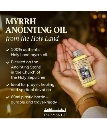 Myrrh Anointing Oil & Holy Water from Jordan River Holy Land Gift Set Blessed in Jerusalem Biblical Anointing Oil for Prayer Christian Religious Gifts for Men Women with Prayer Card - Buy Online on GoSupps.com