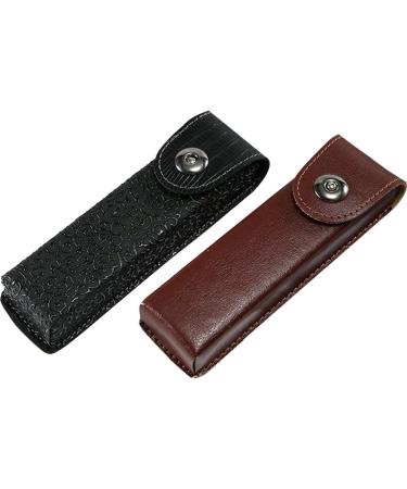 Leather Glasses Box - 2pcs Portable Case for Reading & Sunglasses | Stylish & Durable Storage - Buy Online on GoSupps.com