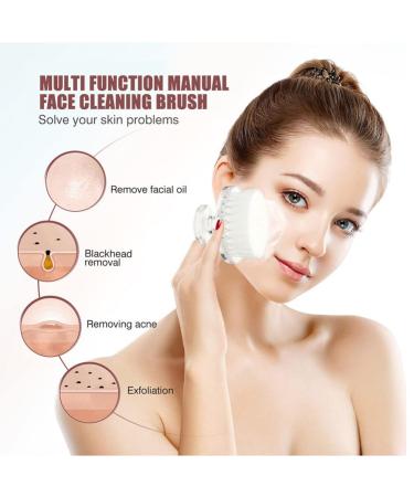 FOMIYES Facial Cleansing Brush - Manual Exfoliator for Deep Clean Blackhead Removal & Radiant Skin - Buy Online on GoSupps.com