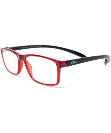 Gian Marco Venturi Unisex Verona Lesebrille - Stylish Red Eyewear | International Shipping Available - Buy Online on GoSupps.com
