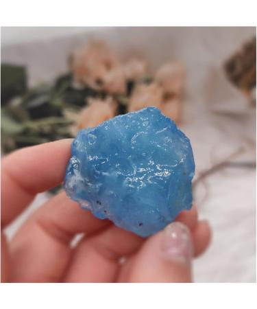 1pcs Natural Aquamarine Quartz Beryl Gemstone Crystal Stone Specimen Decoration Full of Texture (Size : 60-75g) - Buy Online on GoSupps.com