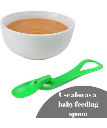 Fill n Squeeze Baby Spoon for Pouches - Simple Puree Spoon Clip for Ellas Kitchen Organic Food Pouch - Pack of 1 - Buy Online on GoSupps.com
