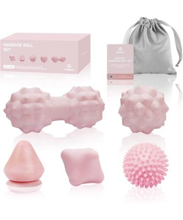 Tezewa Fascienball Massage Ball 5 Set peanut massage ball spiky massage ball lacrossball acupoint massage ball developed to reduce stress and relax tense muscles - Buy Online on GoSupps.com