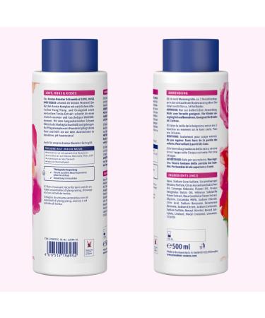 Dresden Essence Faumbad: Love Hugs & Kisses - Fresh Floral Relaxation Pool with Hibiscus & Almond Oil - 500ml | Sensual Relaxation with Orange & Ylang Ylang - Buy Online on GoSupps.com