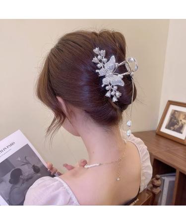 Korean Women Hair Claw Hair Clips Flower Butterfly Tassel Hairpin Grab Shark Clip Headdress Hair Accessories 1 108 - Buy Online on GoSupps.com