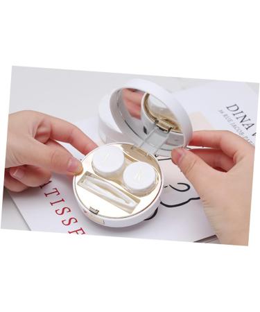 Buy Healvian 2 STK Travel Contact Lens Case Set - Hard Shell Marble Design for Safe Storage - International Shipping Available - Buy Online on GoSupps.com