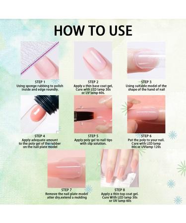 Buy Lofuanna Poly Gel 15ml - Fast-Building Acrylic Nail Extension Gel | UV LED Soak Off | Thickening Builder Gel in Nude - Buy Online on GoSupps.com