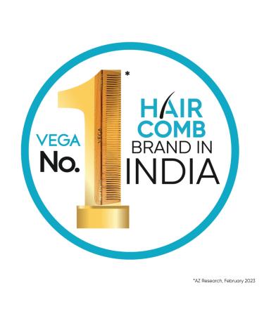 Vega 1268 Shampoo Comb - 1 Pc | Detangling Hair Brush for Smooth & Tangle-Free Hair - Buy Online on GoSupps.com
